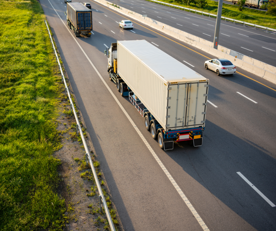 Truck on the interstate